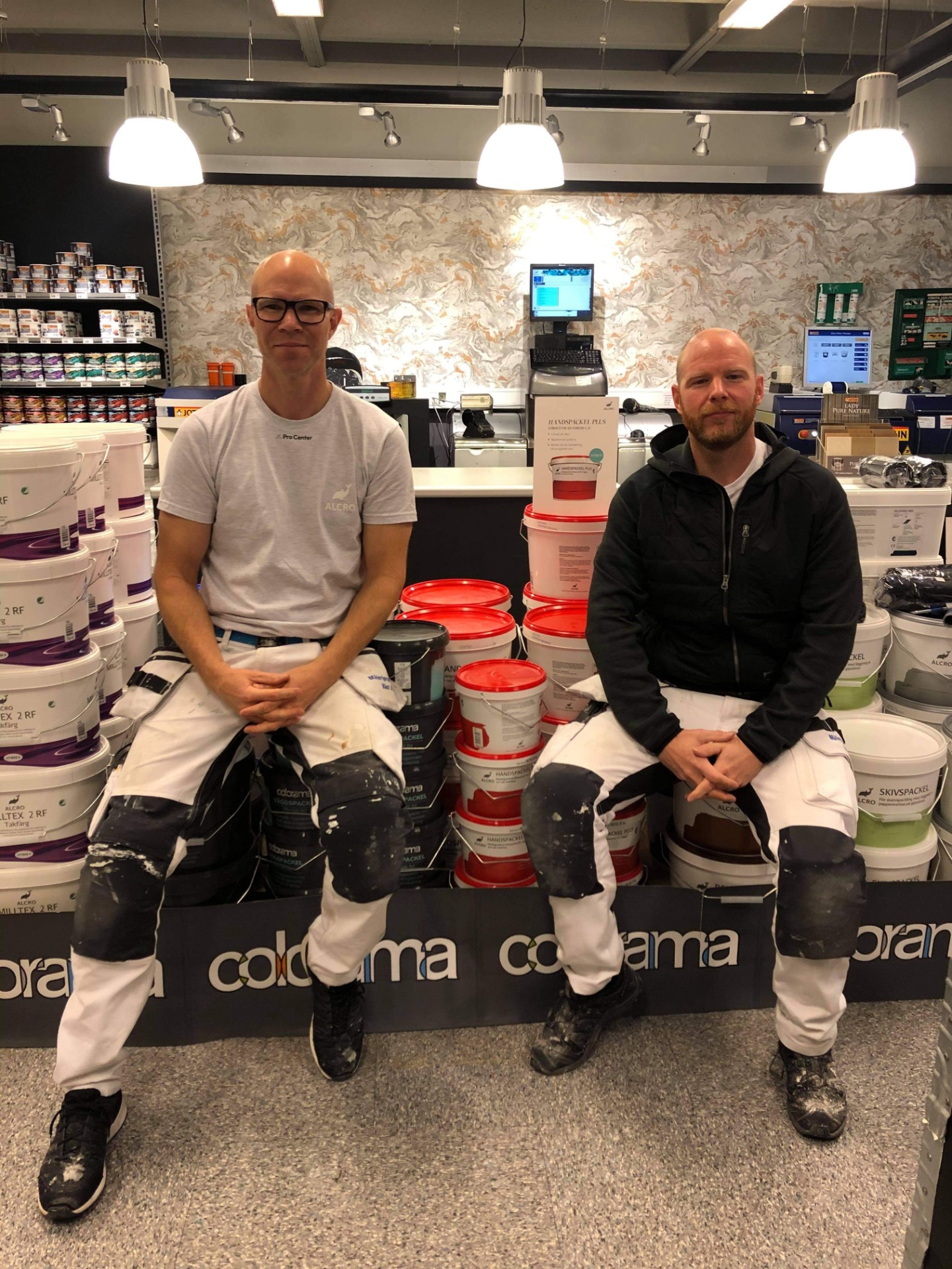 Jonas och Mikael Andersson, grundare av Måleriproduktion Väst i Göteborg